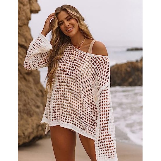 Women's Crochet Tops Swimsuit Cover Up