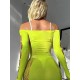 Women's Sheer Fishnet Cold Shoulder Cut Out Cover Up Sun Dresses