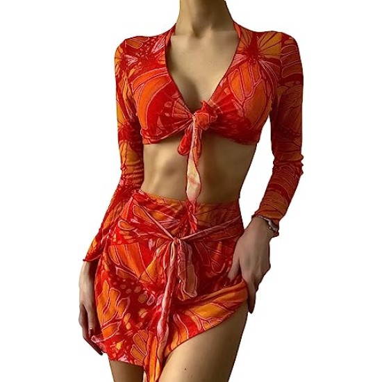 Women's 2 Piece Bikini Cover Up