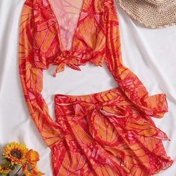 Women's 2 Piece Bikini Cover Up