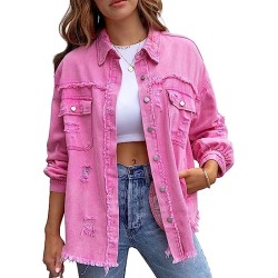 Women’s Distressed Denim Jacket