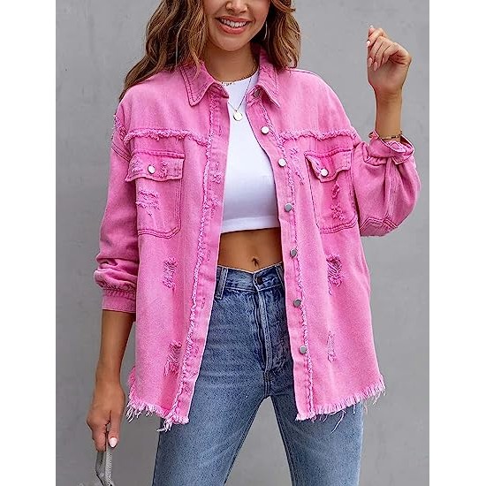 Women’s Distressed Denim Jacket