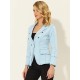 Women's Lapel Long Sleeve Work Denim Blazer