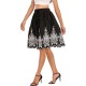 Fashion Women's Summer  Knee Length with Lining Knee Length Skirt