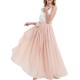 Women's  Chiffon High Waist Floor Length Pleated Summer Beach Skirt