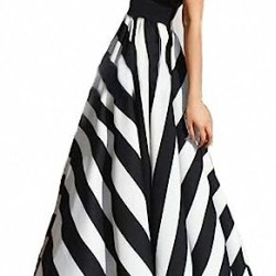 Chiffon Mopping Floor Length Big Hem Beach High Waist Maxi Skirt