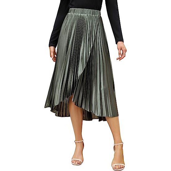 Women's High Wasit Pleated Skirt