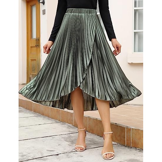 Women's High Wasit Pleated Skirt