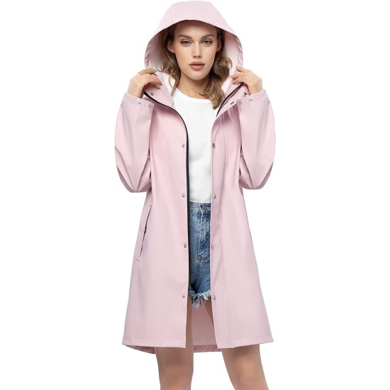 Waterproof Jacket Outdoor Ladies Lightweight Trench Coat