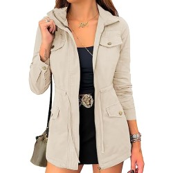 Womens Zip Up Lightweight Casual Jackets