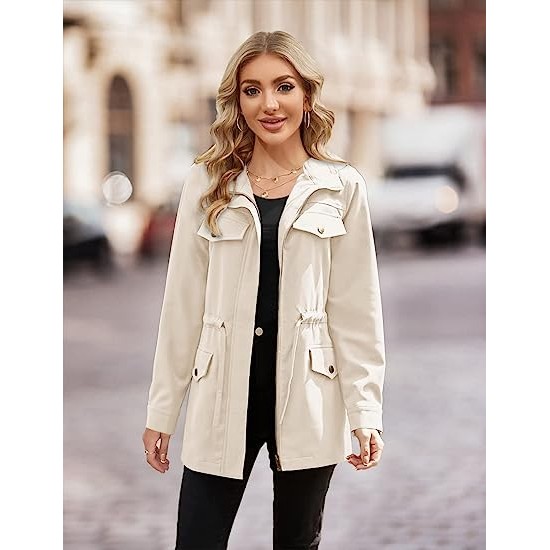 Womens Zip Up Lightweight Casual Jackets