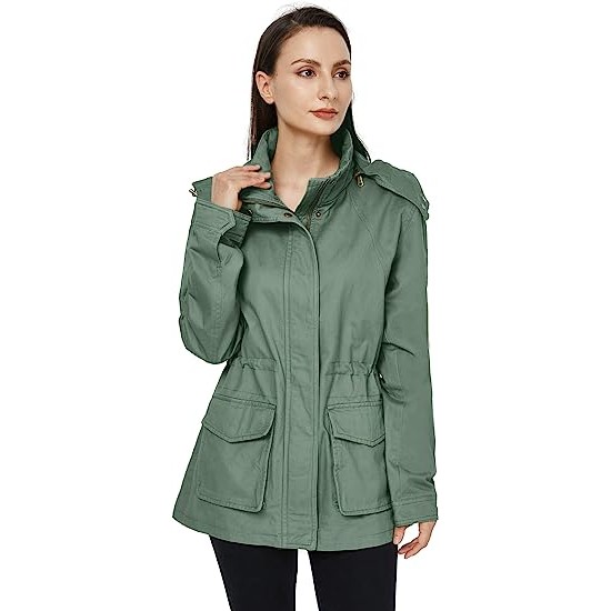 Women's Jacket Lightweight Casual Cotton Coat