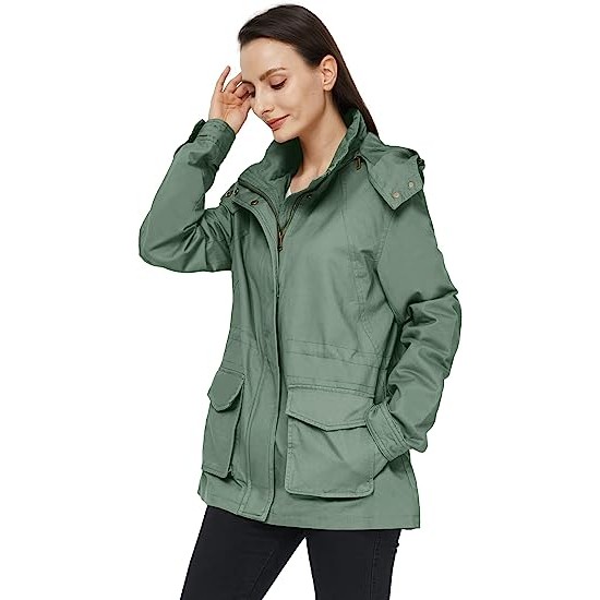 Women's Jacket Lightweight Casual Cotton Coat