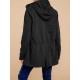 Womens Hoodies Zip Up Parka Casual Drawstring Coat