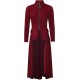 Women Long Dovetail Gothic Trench Coat Front Zipper Up Tailcoat Jacket